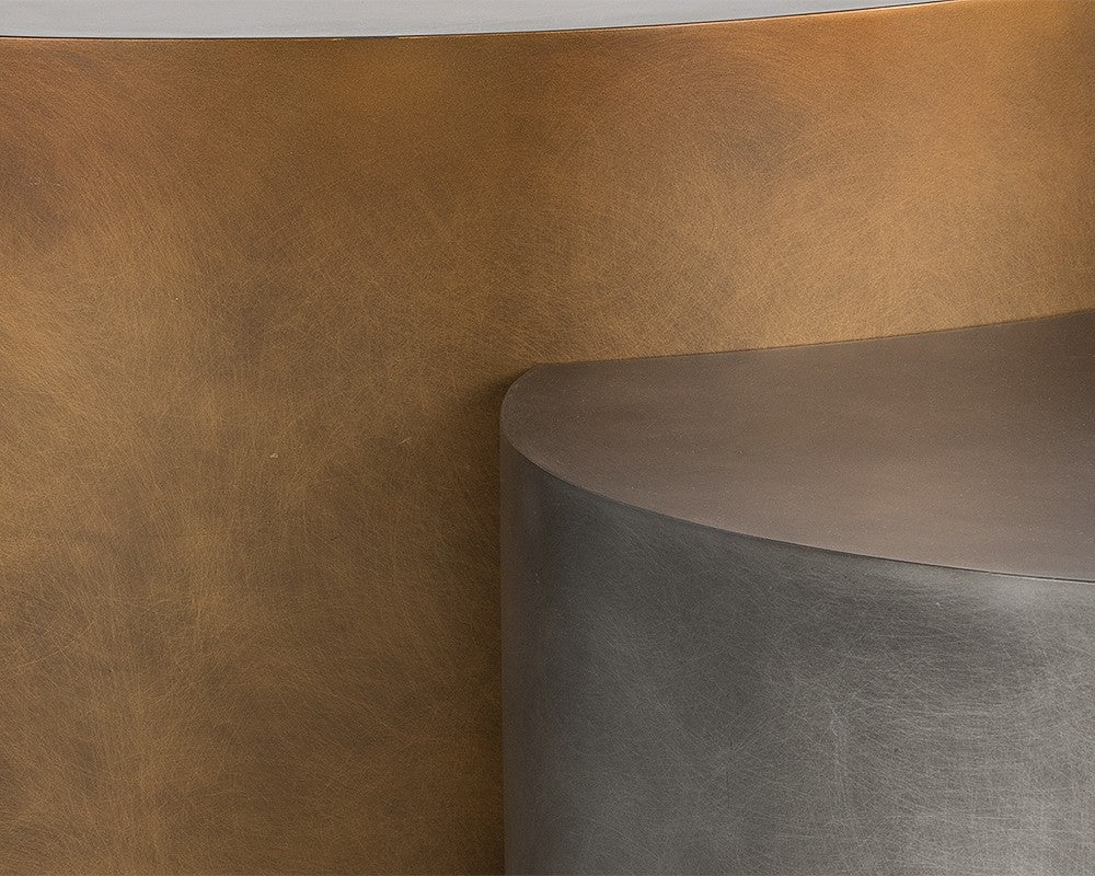 SUNPAN  108210  NEO - COFFEE TABLES - BRASS - SET OF 3