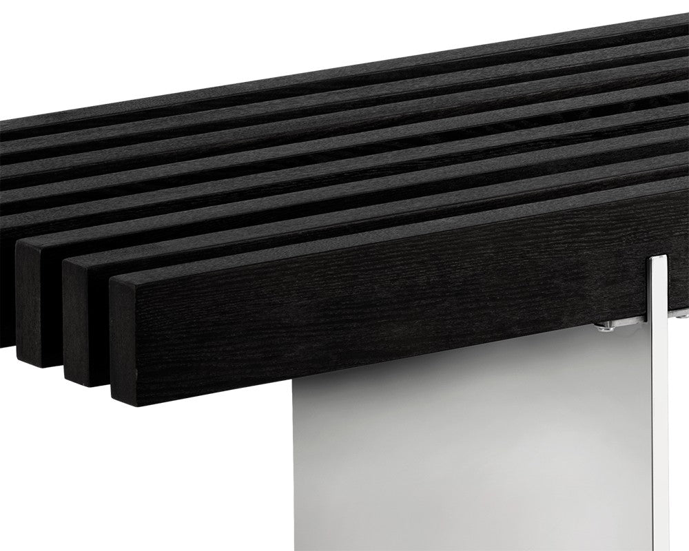 SUNPAN  106370  ATTICUS BENCH - BLACK ASH
