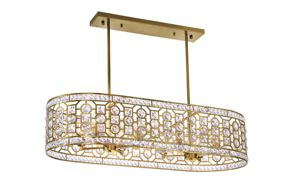 CWI LIGHTING  1026P41-8-193  Belinda 8 Light Chandelier with Champagne Finish
