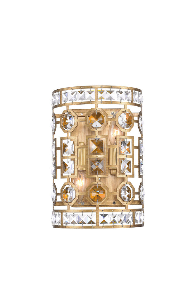 CWI LIGHTING  1026W8-2-193  Belinda 2 Light Wall Sconce with Champagne Finish