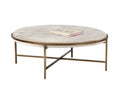 SUNPAN  102773  ETHEL OTTOMAN - ROUND - RUSTIC BRONZE