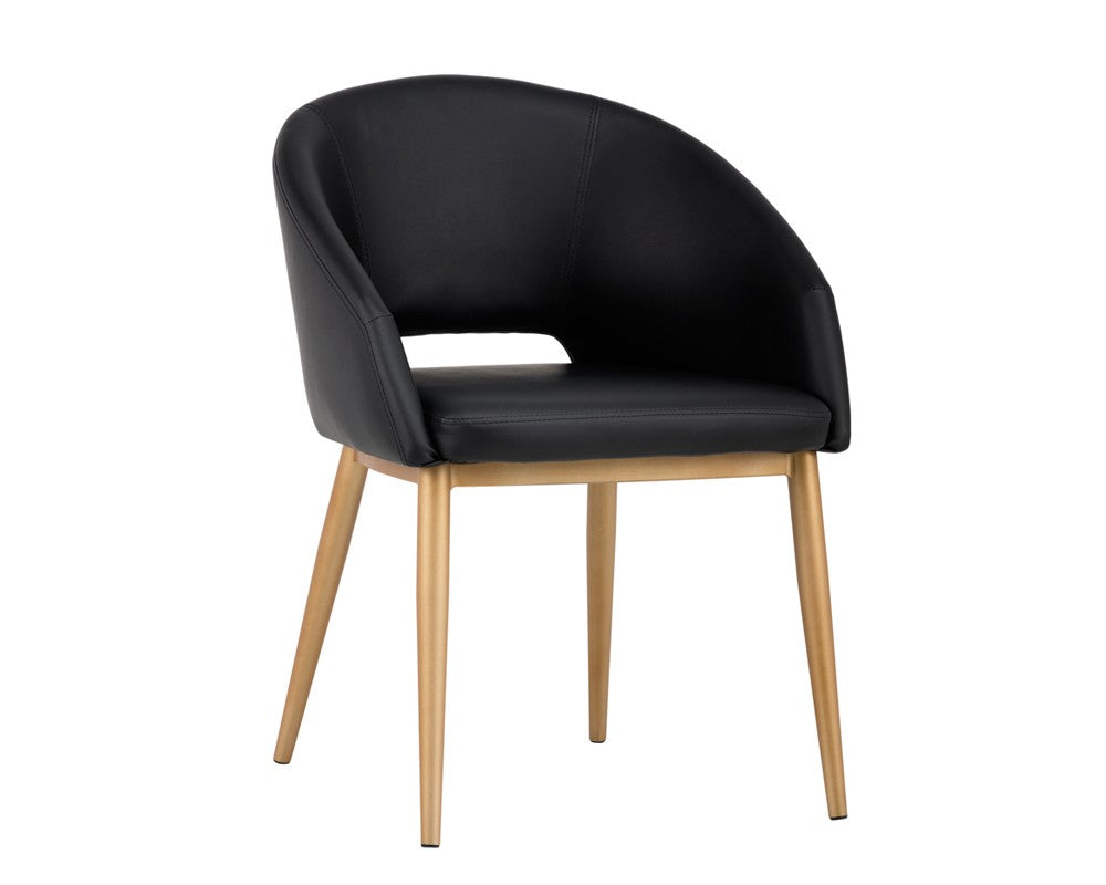 SUNPAN  102797  THATCHER DINING CHAIR - ANTIQUE BRASS