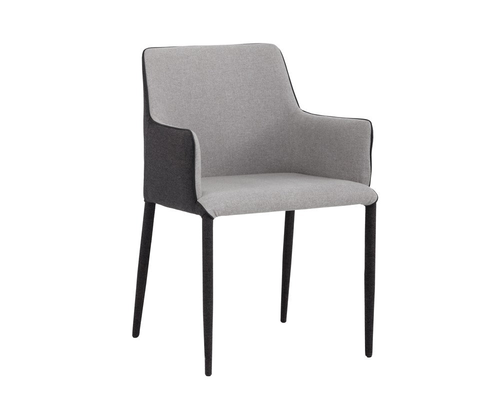 SUNPAN  103158  RENEE ARMCHAIR - ARMOUR GREY FABRIC / DARK SLATE FABRIC