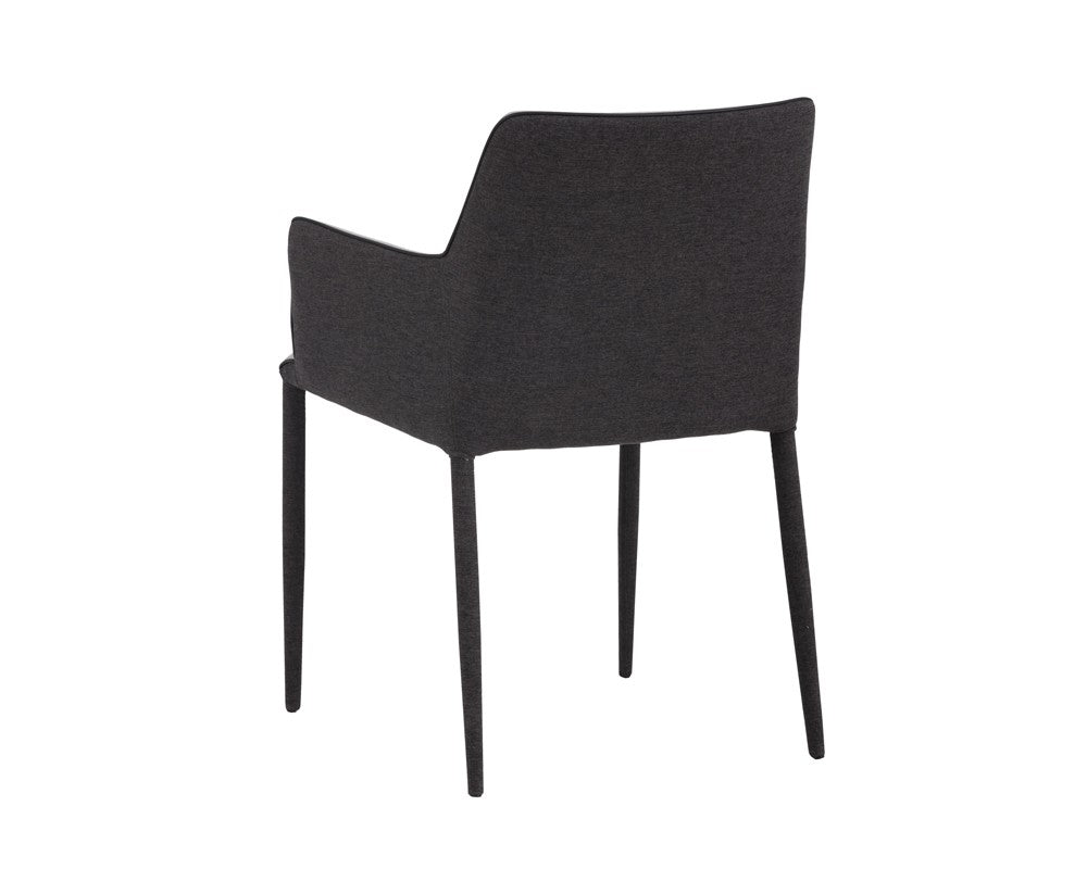SUNPAN  103158  RENEE ARMCHAIR - ARMOUR GREY FABRIC / DARK SLATE FABRIC