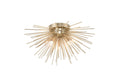 CWI LIGHTING  1034C20-6-620  Savannah 6 Light Flush Mount with Gold Leaf Finish