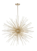 CWI LIGHTING  1034P30-9-620  Savannah 9 Light Chandelier with Gold Leaf Finish