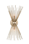 CWI LIGHTING  1034W8-2-620  Savannah 2 Light Wall Sconce with Gold Leaf Finish