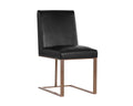 SUNPAN  103775  Dean Dining Chair - Antique Brass - Cantina Black