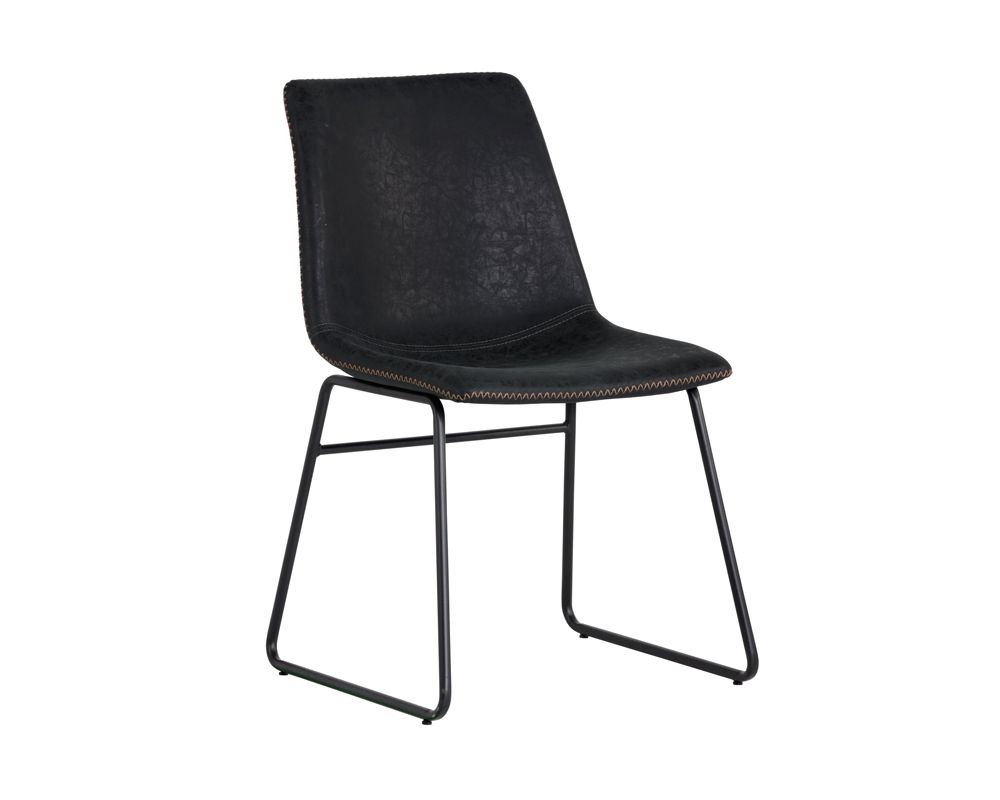 SUNPAN  104035 Cal Dining Chair - Antique Black SET OF TWO
