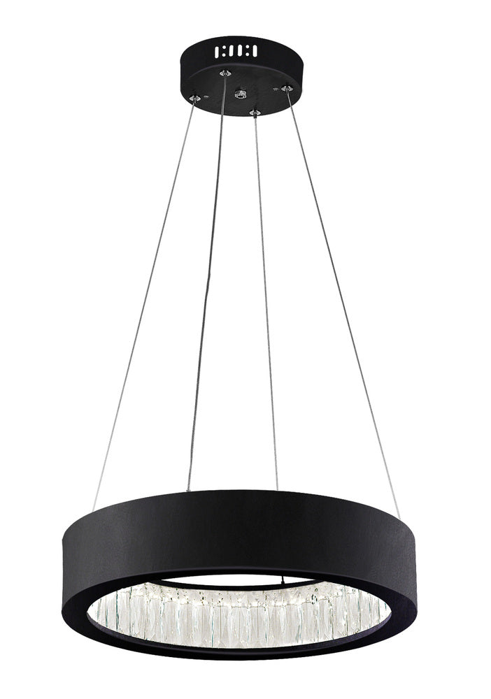 CWI LIGHTING  1040P16-101  Rosalina LED Chandelier with Matte Black Finish