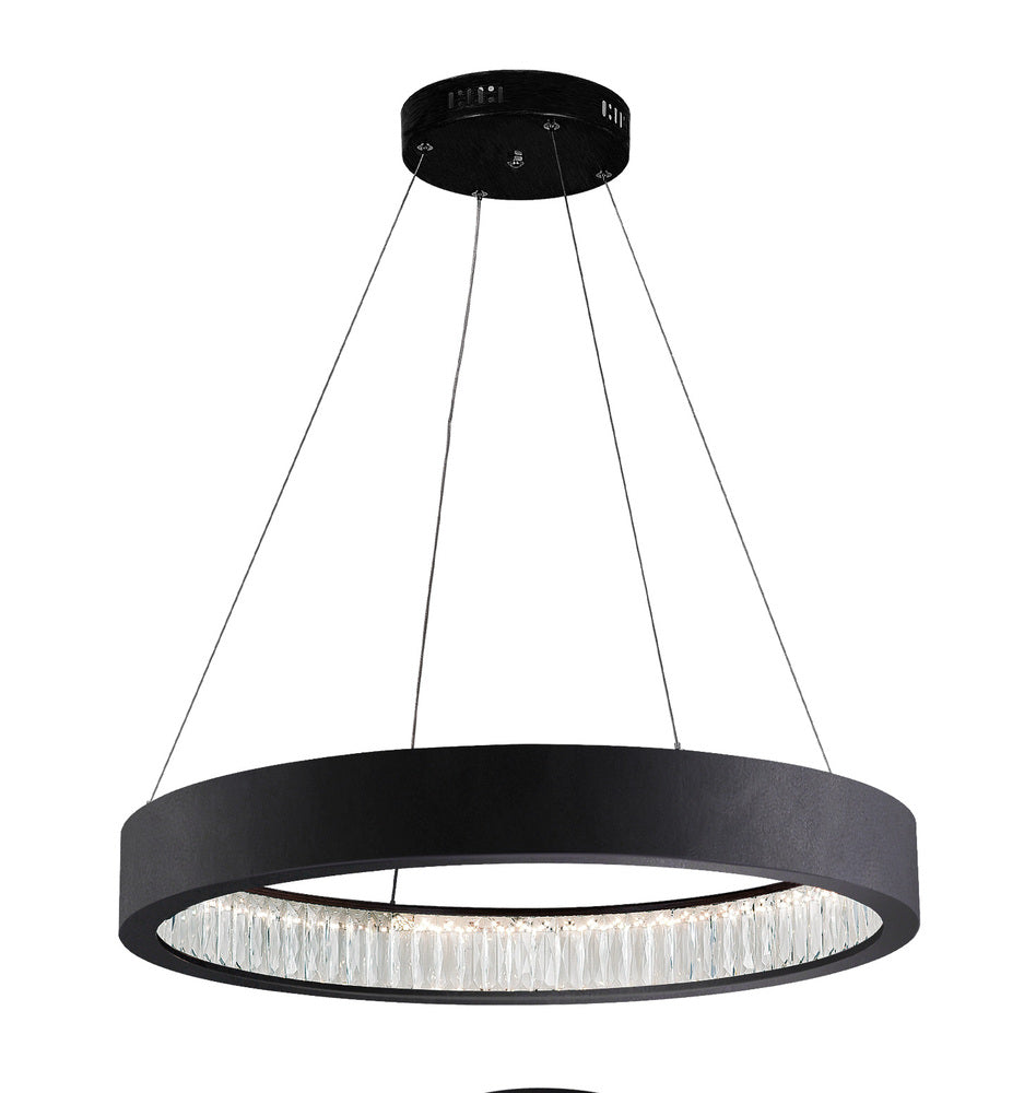 CWI LIGHTING  1040P26-101  Rosalina LED Chandelier with Matte Black Finish