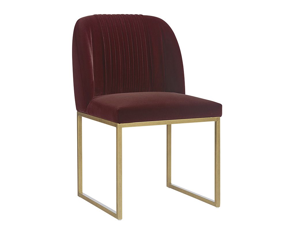 SUNPAN  104141  Nevin Dining Chair - Merlot  SET OF TWO