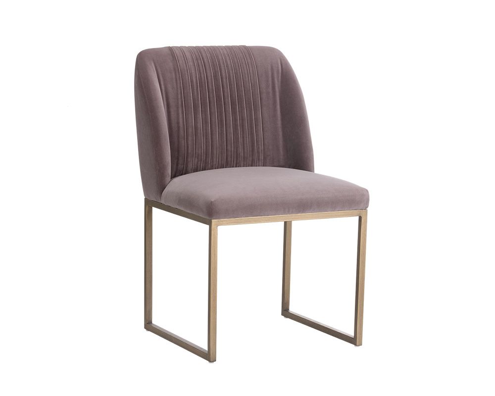 SUNPAN  104343  Nevin Dining Chair - Blush Purple  SET OF TWO