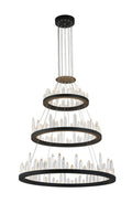 CWI LIGHTING    1043P42-3-101  Juliette LED Chandelier with Black Finish