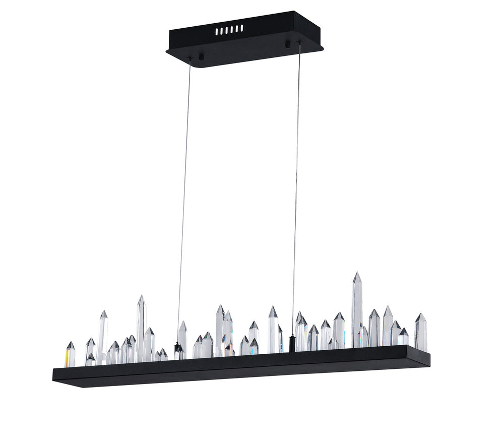 CWI LIGHTING   1043P45-101-RC  Juliette LED Chandelier with Black Finish