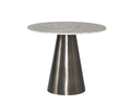 SUNPAN  104425  Damon Bistro Table - Gunmetal - White Marble - 35.5"