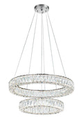 CWI LIGHTING  1044P32-601-R-2C-B  Madeline LED Chandelier with Chrome Finish