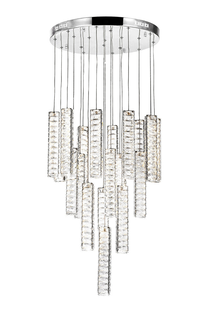 CWI LIGHTING  1046P20-19-601  Celina LED Chandelier with Chrome Finish