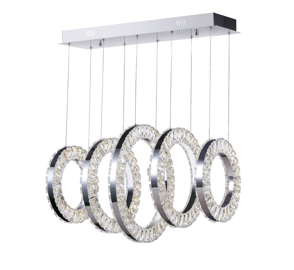 CWI LIGHTING  1046P26-5-601-RC  Celina LED Chandelier with Chrome Finish