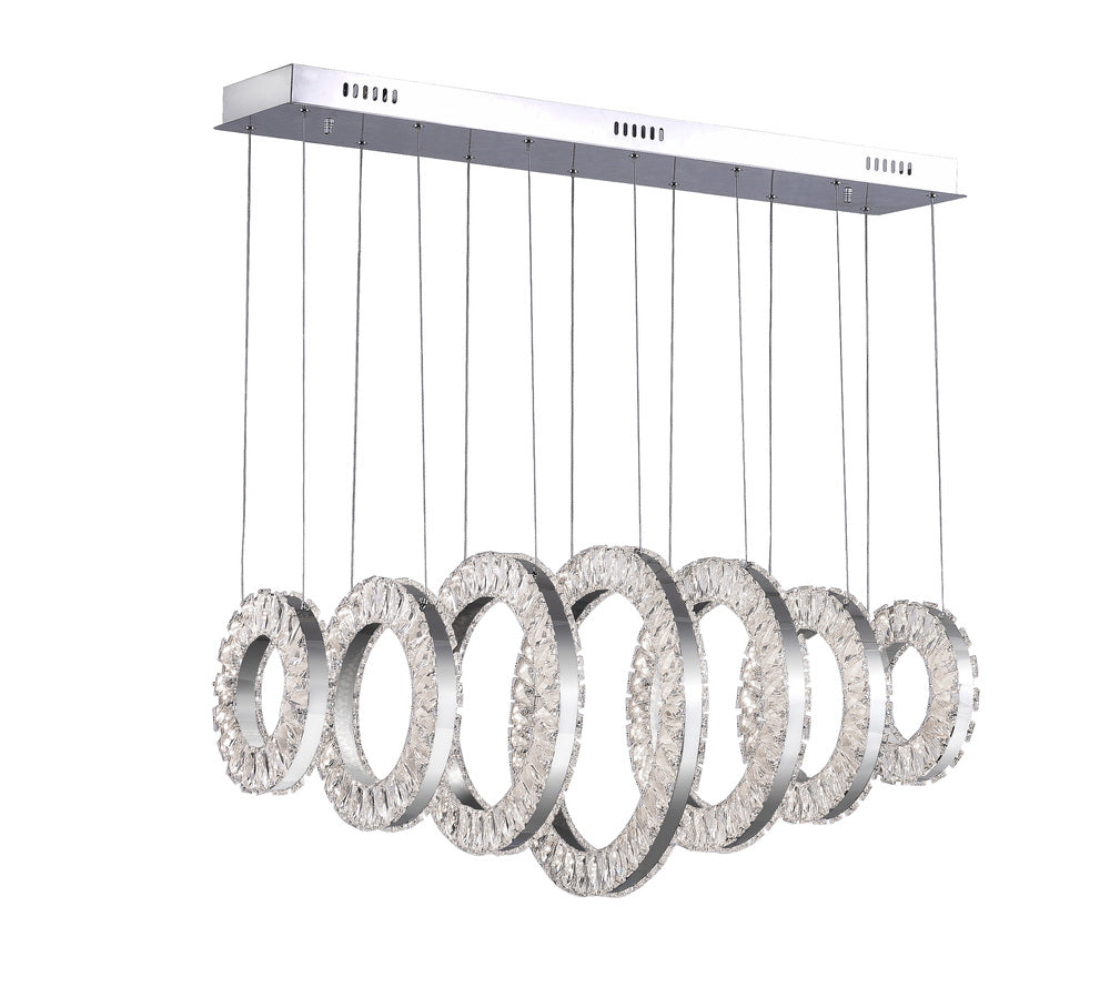 CWI LIGHTING  1046P37-7-601-RC  Celina LED Chandelier with Chrome Finish