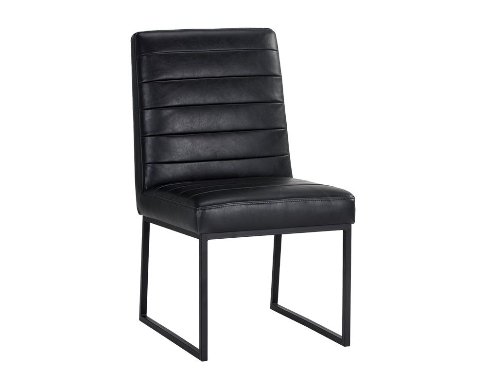 SUNPAN   105157  Spyros Dining Chair - Coal Black  SET OF TWO