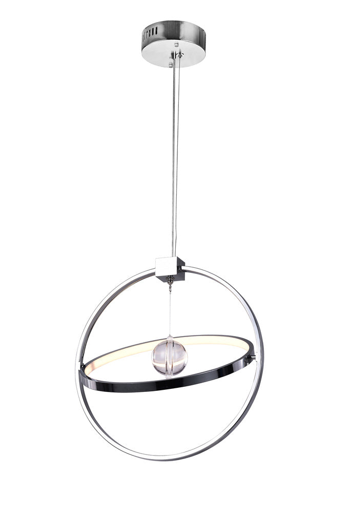 CWI LIGHTING  1054P17-601  Colette LED Chandelier with Chrome Finish