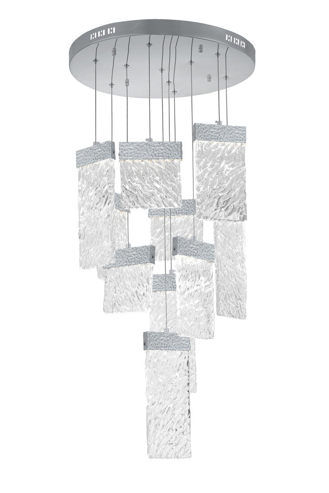 CWI LIGHTING  1090P20-10-269  Carolina LED Chandelier with Pewter Finish