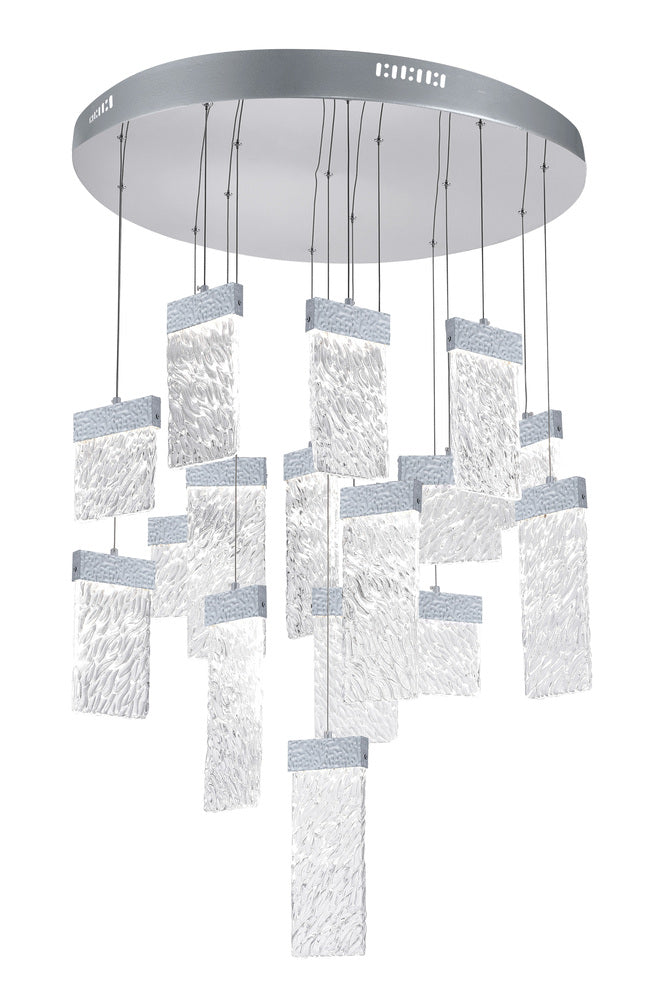 CWI LIGHTING  1090P32-16-269  Carolina LED Chandelier with Pewter Finish