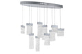 CWI LIGHTING  1090P40-10-269-O  Carolina LED Chandelier with Pewter Finish