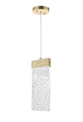 CWI LIGHTING  1090P5-1-620-A  Carolina LED Pendant with Gold Leaf Finish