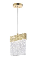 CWI LIGHTING  1090P6-1-620   Carolina LED Pendant with Gold Leaf Finish