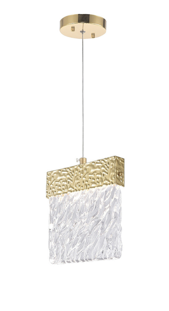 CWI LIGHTING  1090P6-1-620   Carolina LED Pendant with Gold Leaf Finish