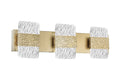 CWI LIGHTING  1090W21-3-620  Carolina LED Wall Sconce with Gold Leaf Finish