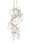 CWI LIGHTING   1094P26-12-620  Anita 12 Light Chandelier with Gold Leaf Finish