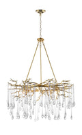CWI LIGHTING  1094P43-12-620  Anita 12 Light Chandelier with Gold Leaf Finish