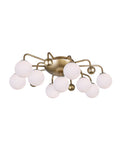 CWI LIGHTING   1125C24-9-268  Element 9 Light Flush Mount with Sun Gold Finish