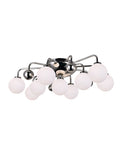 CWI LIGHTING  1125C24-9-613  Element 9 Light Flush Mount with Polished Nickel Finish