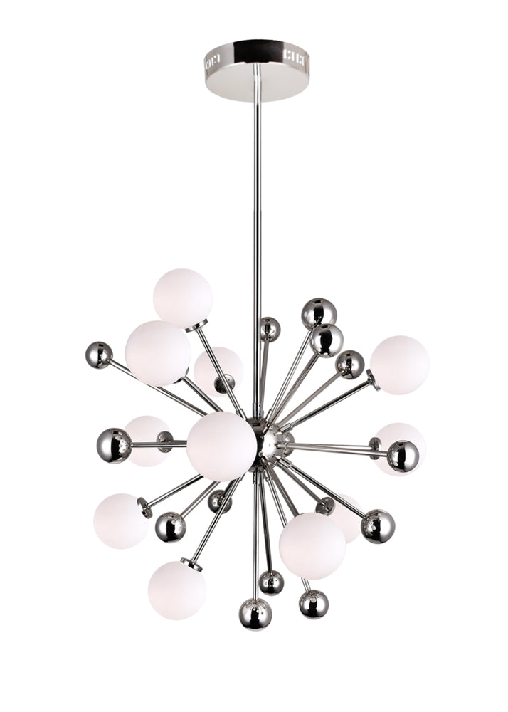 CWI LIGHTING   1125P24-11-613  Element 11 Light Chandelier with Polished Nickel Finish