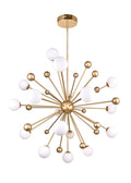 CWI LIGHTING   1125P39-17-268  Element 17 Light Chandelier with Sun Gold Finish