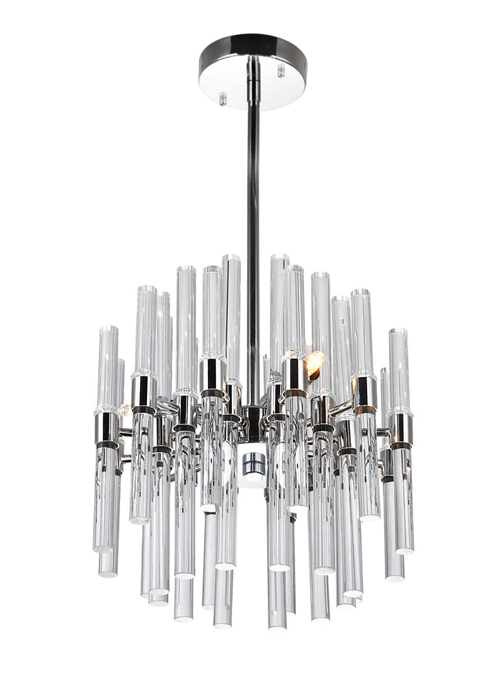 CWI LIGHTING  1137P10-3-613  Miroir 3 Light Mini Chandelier with Polished Nickel Finish