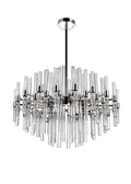 CWI LIGHTING  1137P26-10-613  Miroir 10 Light Chandelier with Polished Nickel Finish