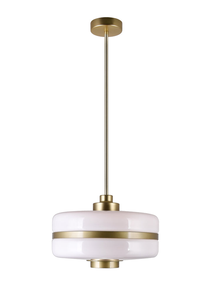 CWI LIGHTING  1143P12-1-270  Elementary 1 Light Down Pendant with Pearl Gold Finish