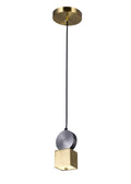 CWI LIGHTING  1156P4-625  Saleen LED Mini Pendant with Brass+Black Finish