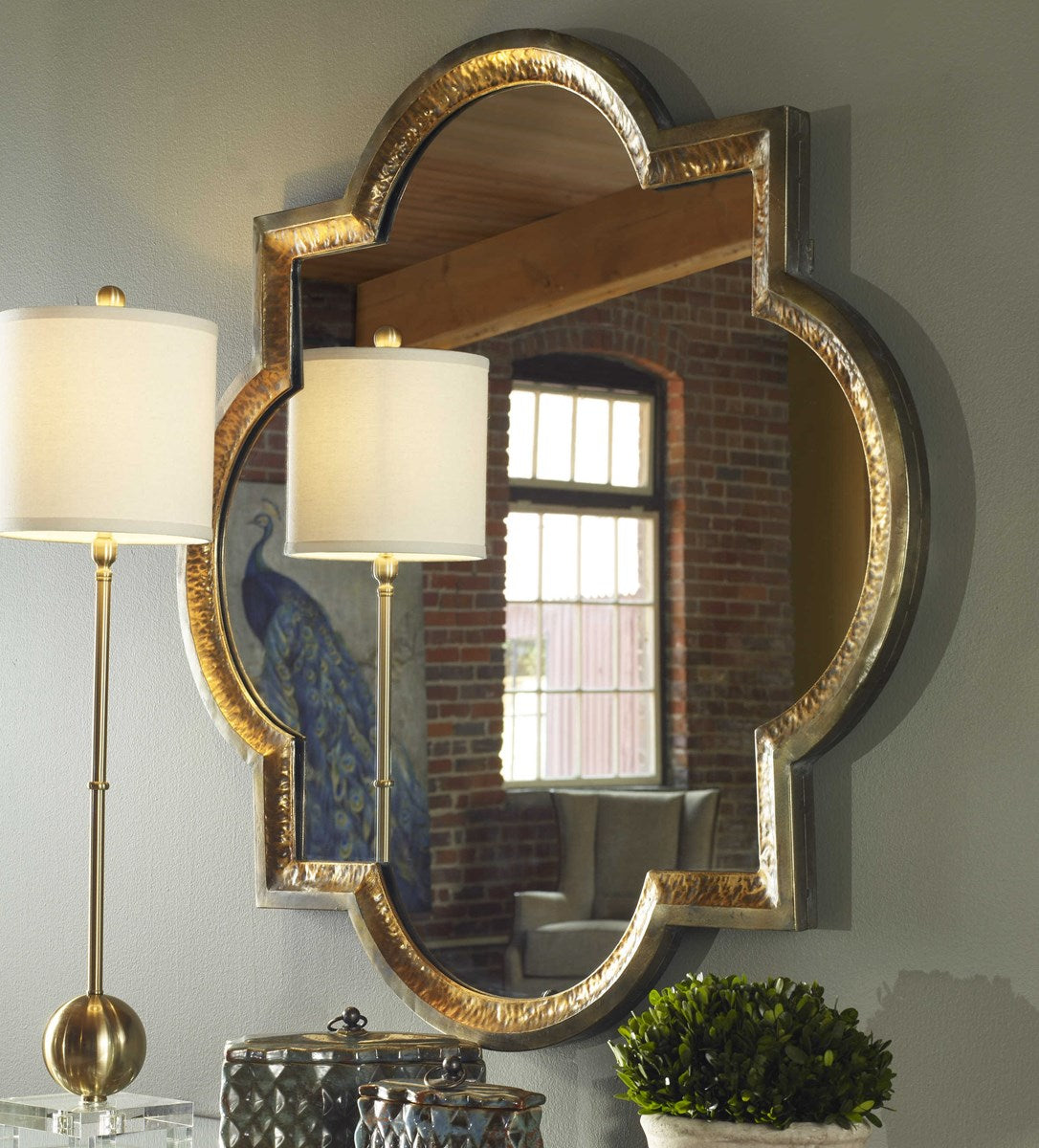UTTERMOST   12862  LOUROSA QUATREFOIL MIRROR