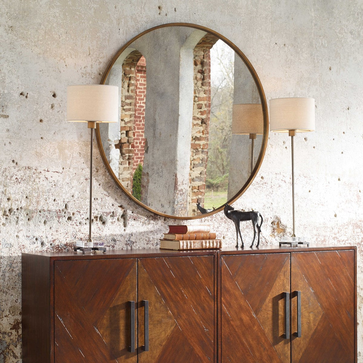 UTTERMOST  13887  JUNIUS ROUND MIRROR
