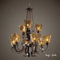 UTTERMOST  21005  VETRAIO 9-LT CHANDELIER