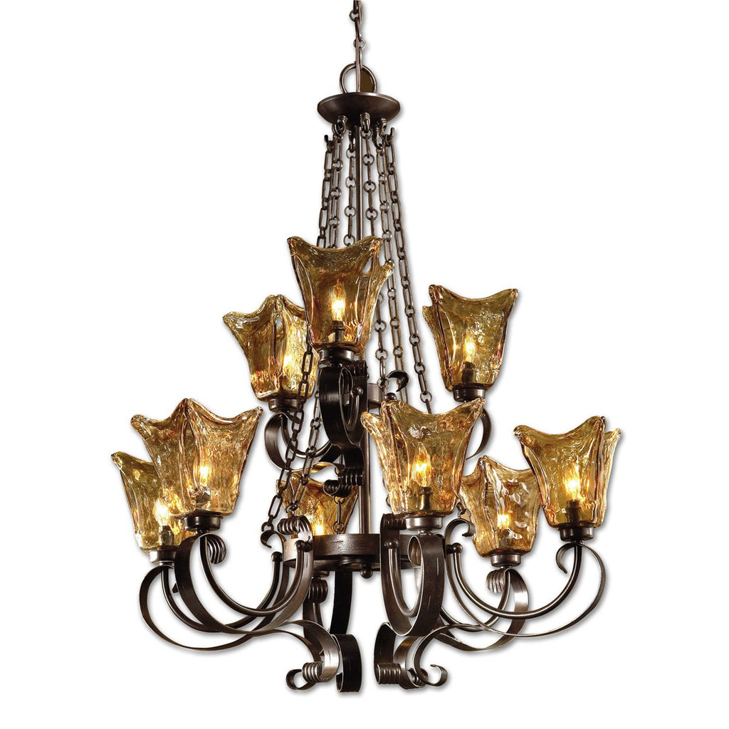 UTTERMOST  21005  VETRAIO 9-LT CHANDELIER