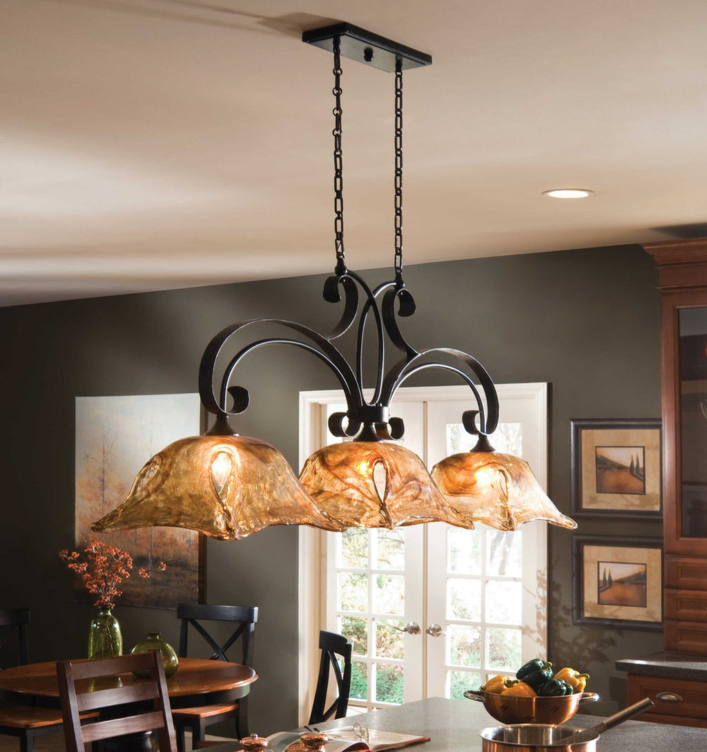 UTTERMOST  21009  VETRAIO 3-LT KITCHEN ISLAND