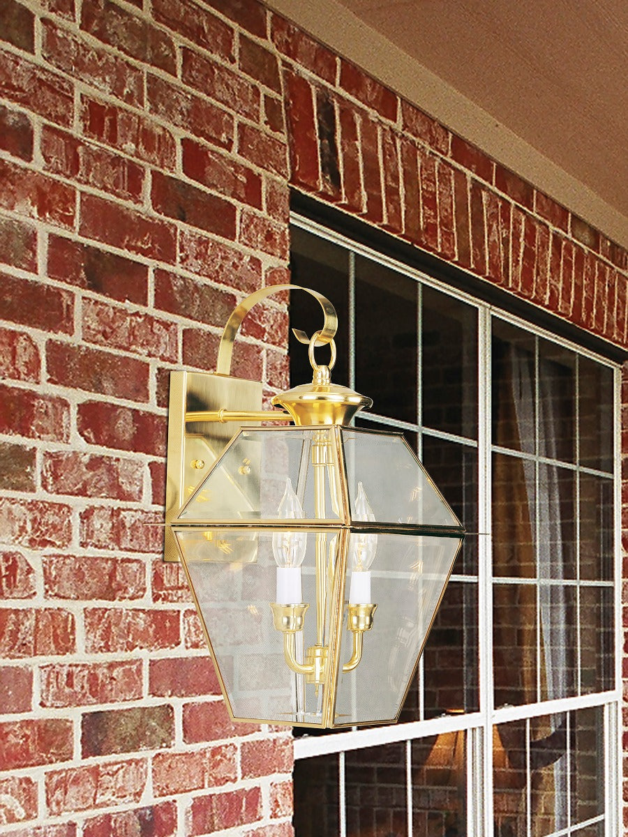 LIVEX LIGHTING  2281-02  Westover  Wall Lantern/Wall Sconce