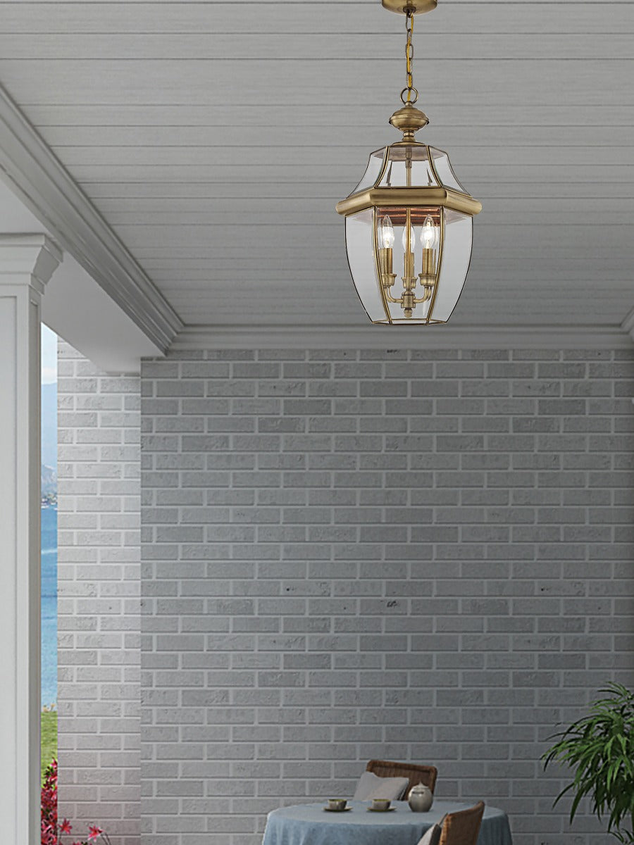 LIVEX LIGHTING 2355-01  Monterey  Outdoor Pendant Lantern